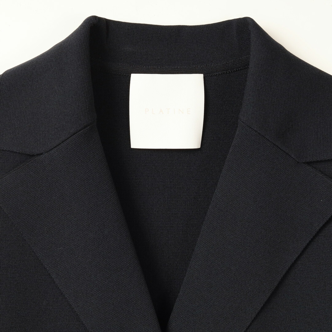 楽天市場】PLATINE/PLATINE Viora ミラノリブニットダブルジャケット
