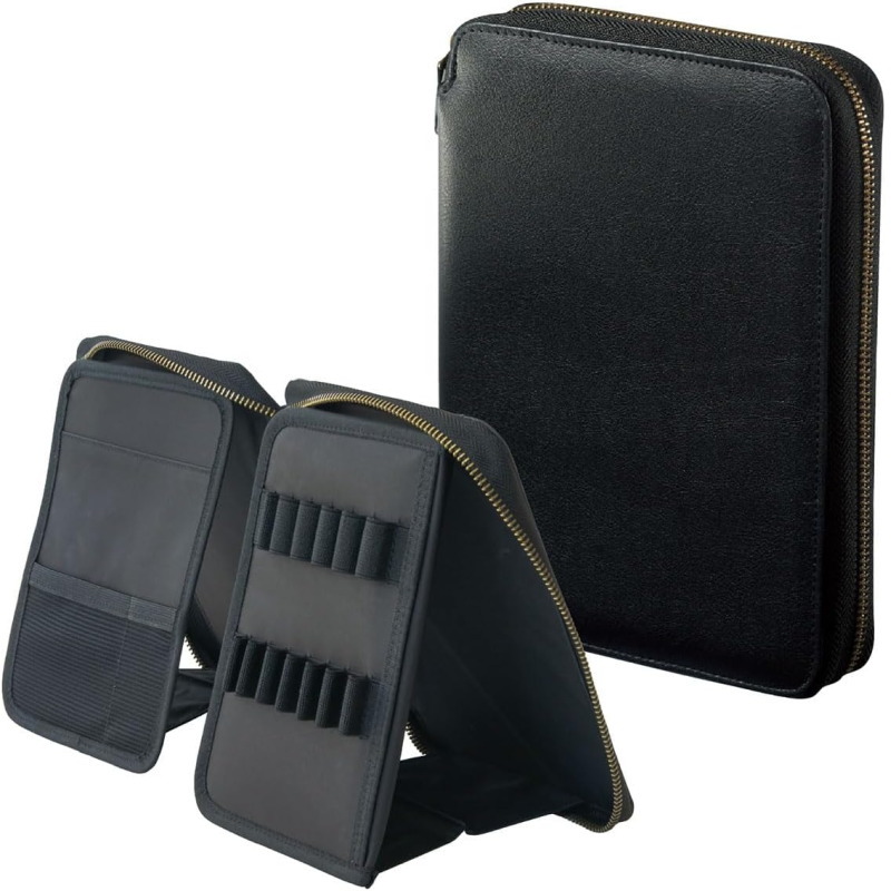 楽天市場】スタンドブックペンケース 大容量 手帳型 ファスナー式 社会