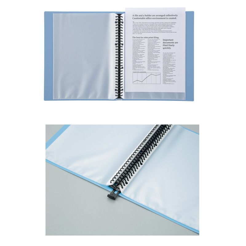 楽天市場】バインダー A4 30穴 D051J スマートバリュー クリアーブック