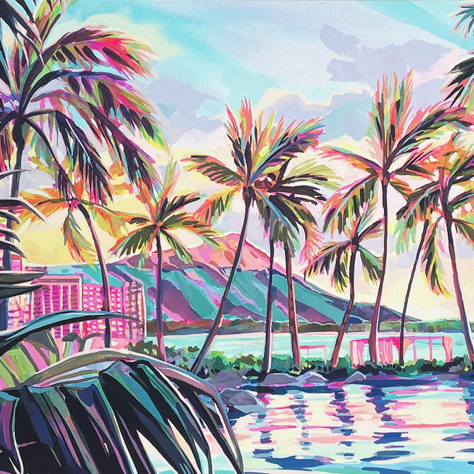 楽天市場】クリスティシン アートプリント SHERATON SUNSET 28.0×35.5