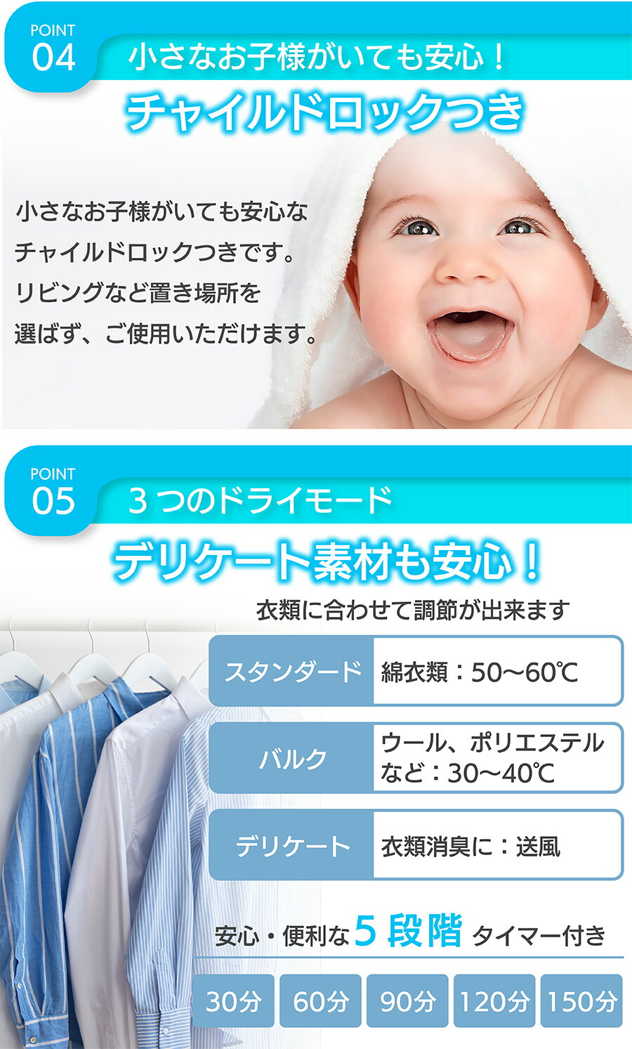 楽天市場】Yoquna 衣類乾燥機 6kg 小型 ドラム式 乾燥 除菌機能 UV照射