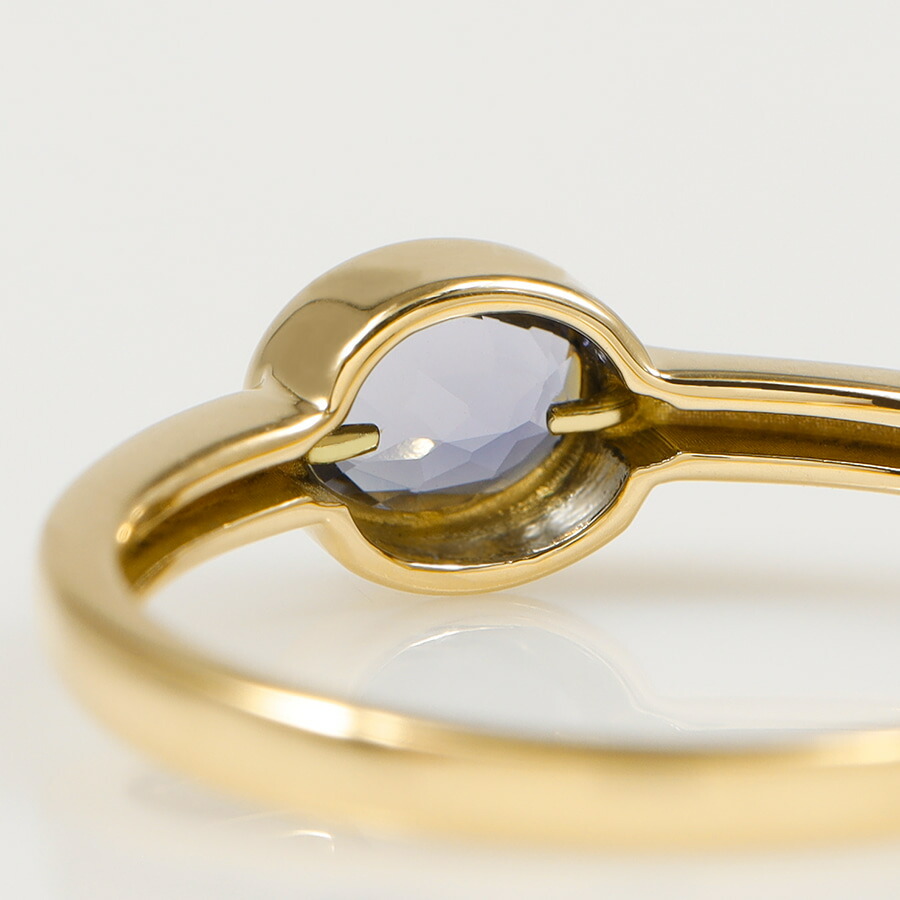 楽天市場】【限定ポイント10倍！】 アイオライト リング 18金 イエロー