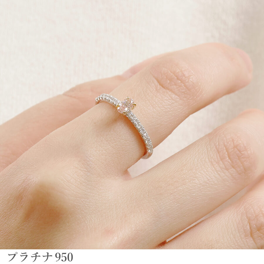 楽天市場】【SS限定 10％OFF！】 天然 ピンクダイヤモンド リング 0.2