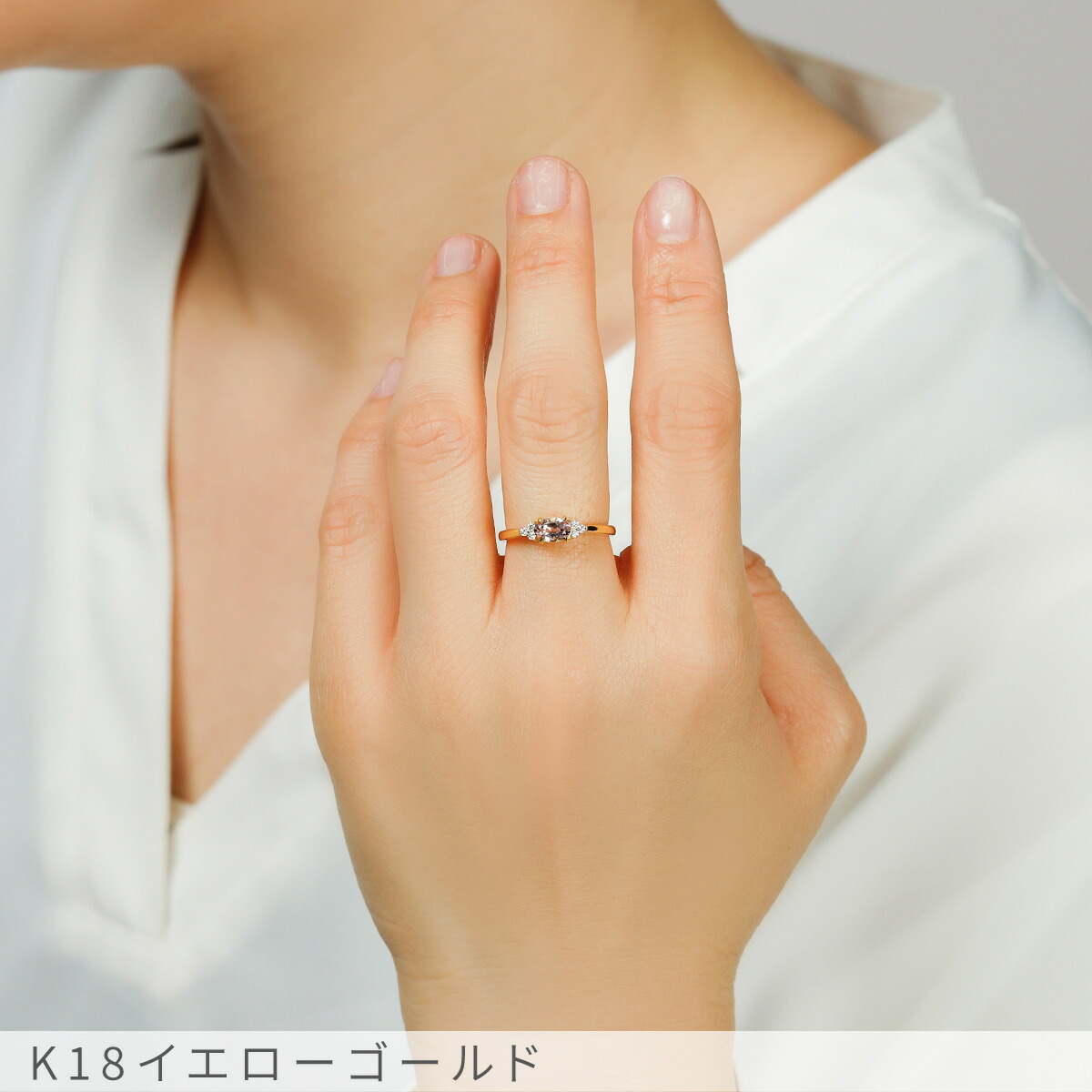 楽天市場】【SS限定 10％OFF！】 モルガナイト ダイヤモンド リング