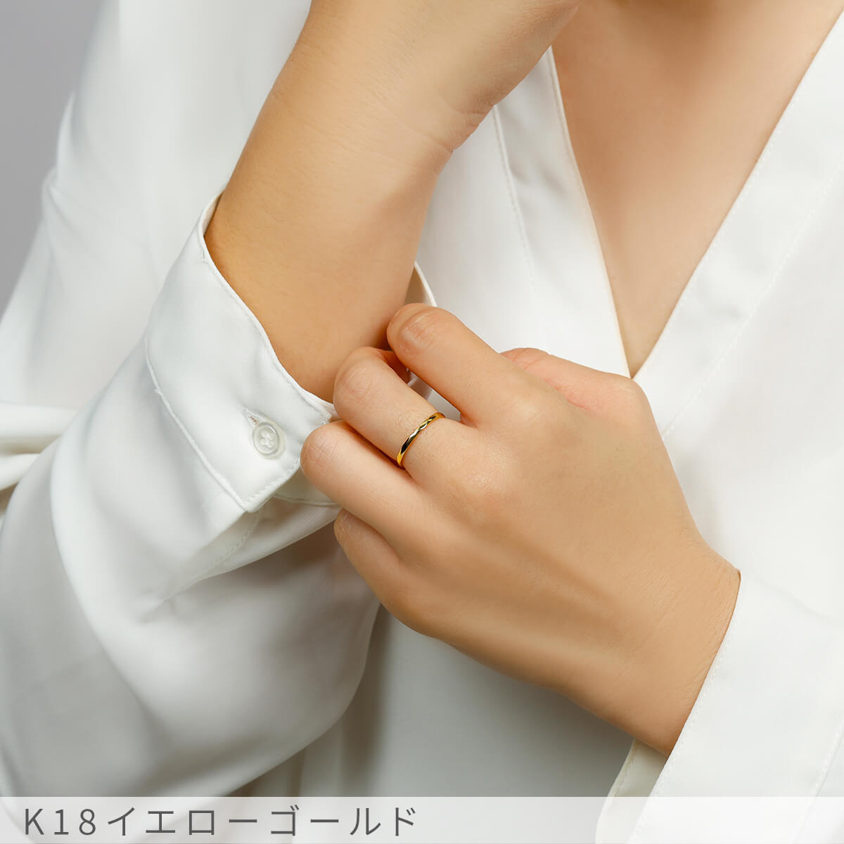 楽天市場】地金 リング ダイヤカット 18金 イエローゴールド プラチナ