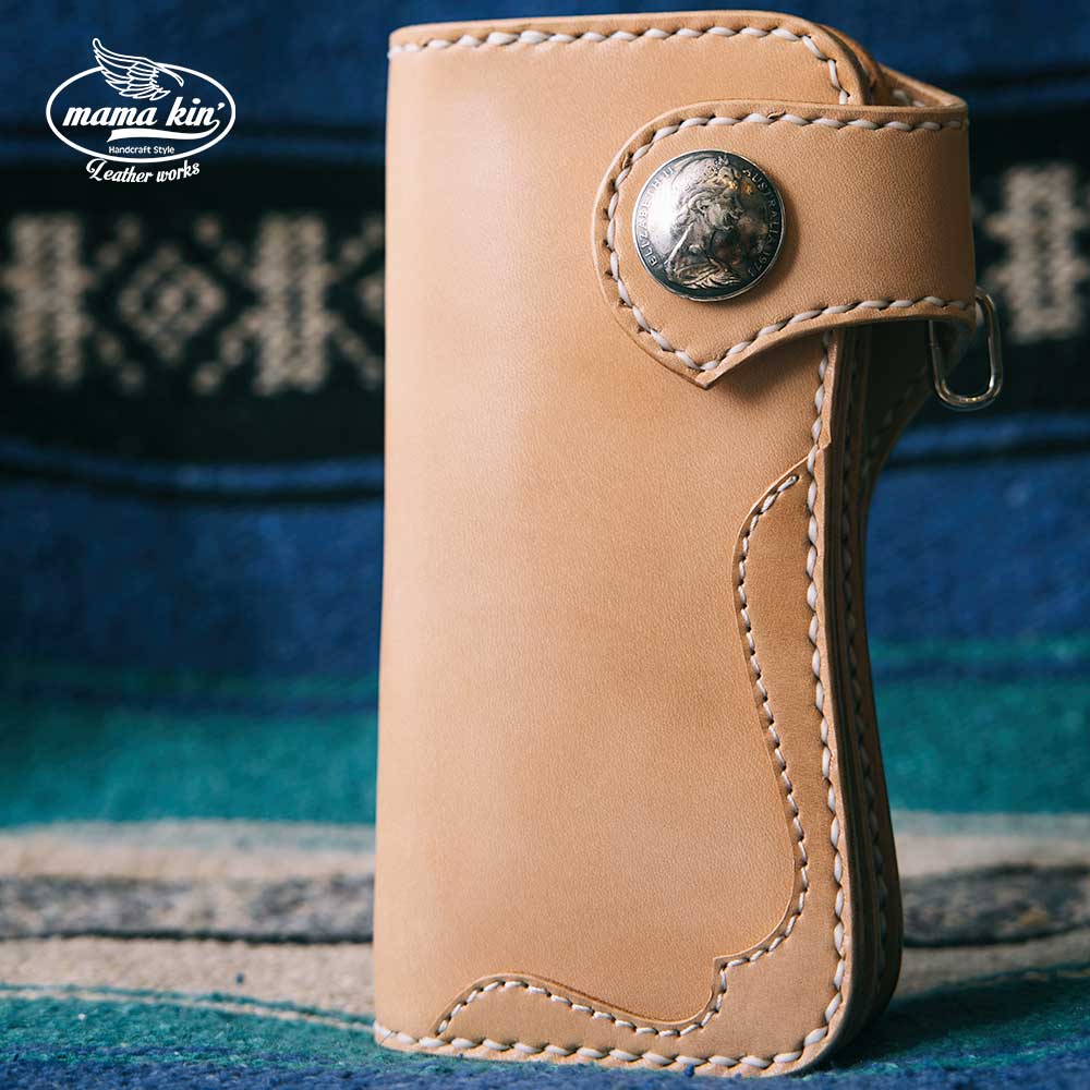 楽天市場】栃木レザー 長財布 バイカーズウォレット ライダース