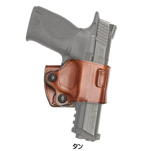 楽天市場】AKER ヤキスライド ホルスター No.154 右利き ブラック タン