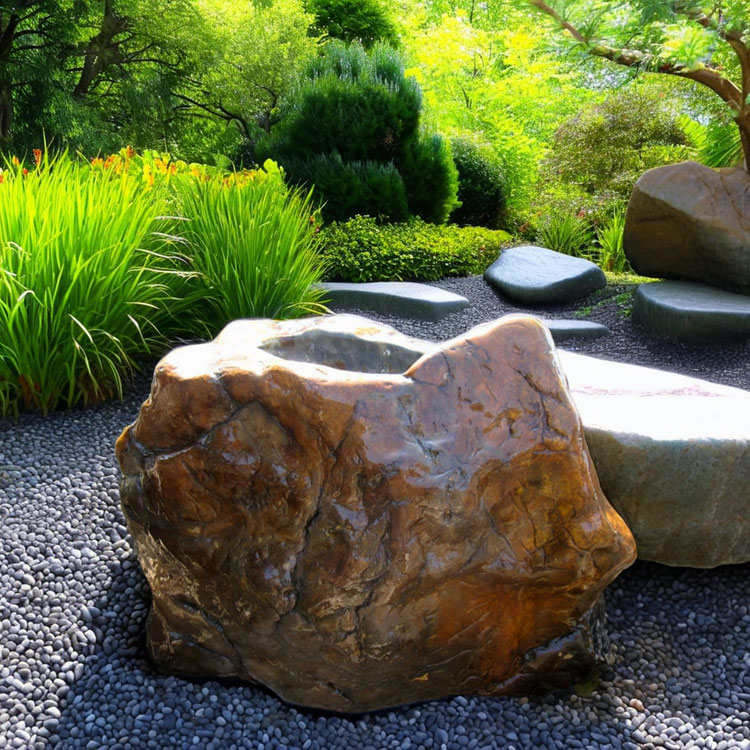 楽天市場】つくばい 珪化木 木化石 手水鉢 水鉢 大きい 木の化石 大型