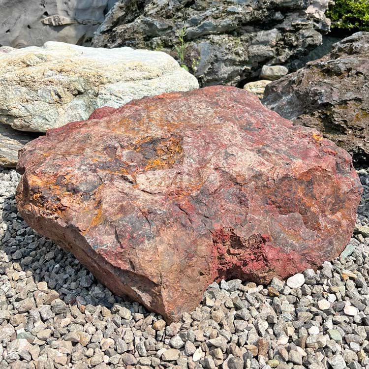 楽天市場】庭石 赤石 津軽錦石 陸奥 錦石 青森 景石 自然石 青森県産