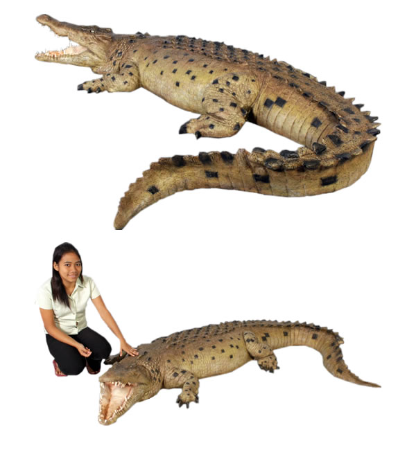 楽天市場】FRPアニマルオブジェ 巨大なクロコダイル Crocodile 12ft