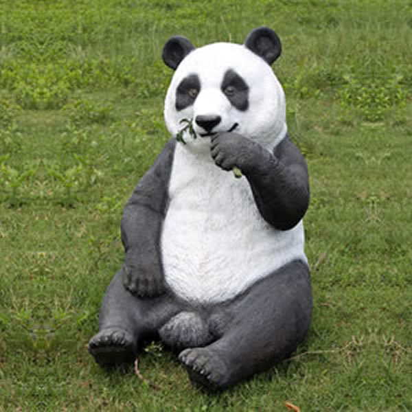 楽天市場】FRPアニマルオブジェ パンダ Eating Panda リアル 実物大