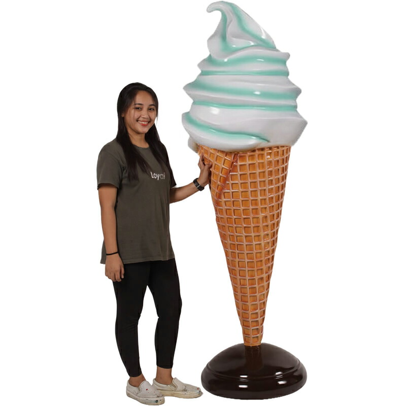 楽天市場】巨大なソフトアイスクリーム ミントグリーン Soft Serve Ice