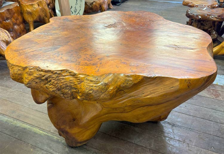 楽天市場】送料無料 自然木 木の根 低い テーブル 飾り台 W72cm 花台