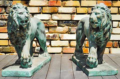 楽天市場】イタリア製動物石像（ガーデンオーナメント） ドッカーレ宮