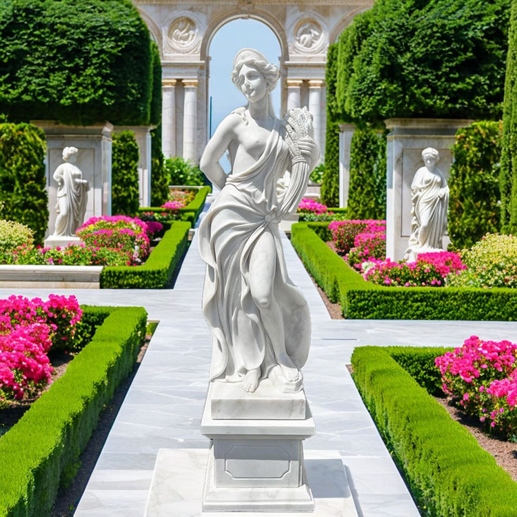 楽天市場】天然大理石彫刻 収穫のヴィーナス (秋) H200cm 四季 石像