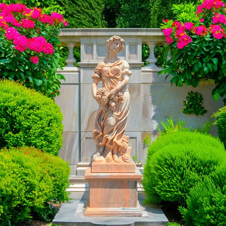 楽天市場】天然大理石彫刻 葡萄を抱えるヴィーナス 夏 ピンク H232cm