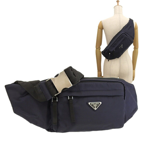 楽天市場】プラダ/PRADA ボディバッグ バッグ ナイロン ブルー