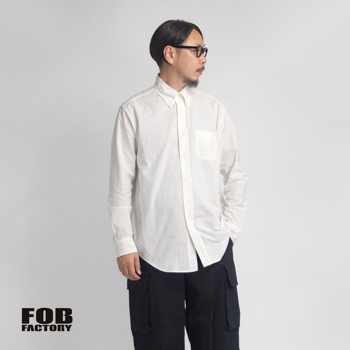 楽天市場】FOB FACTORY FOBファクトリー 強撚オックスフォード ボタン