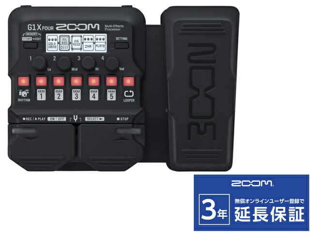 楽天市場】ZOOM G1 FOUR ギター用マルチエフェクターの通販