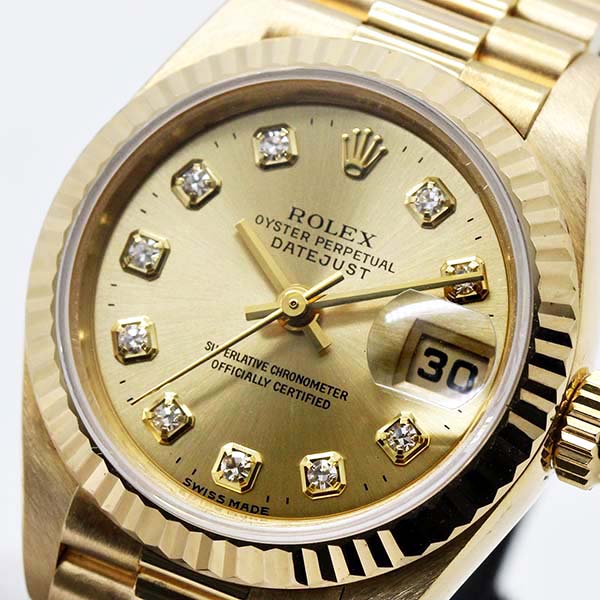 楽天市場】ロレックス ROLEX デイトジャスト 69178G 10Pダイヤモンド