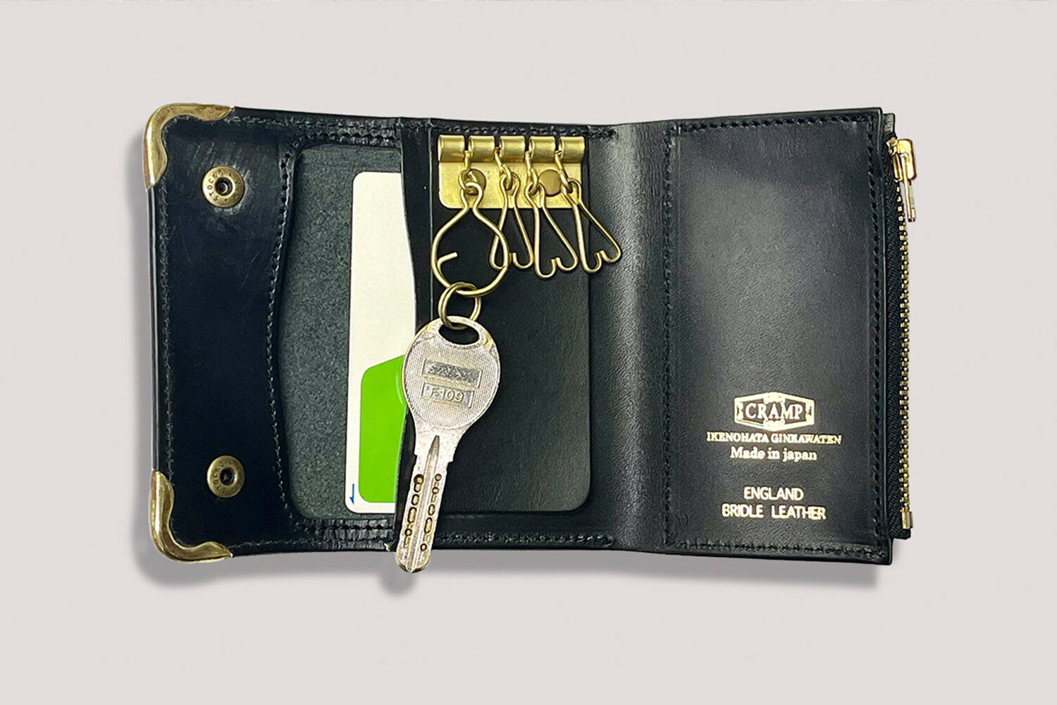 楽天市場】CRAMP 池之端銀革店 cr-916 ブライドルレザー マルチ キー