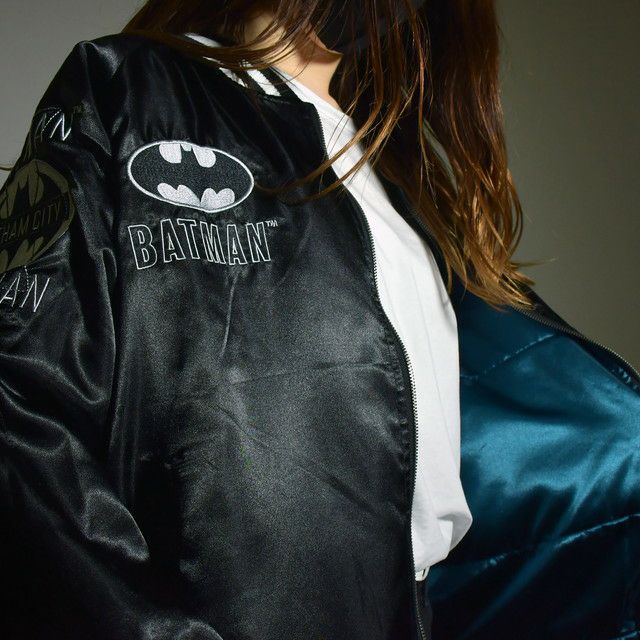 楽天市場】キャラジャン DC ダークナイトバットマン スカジャン L