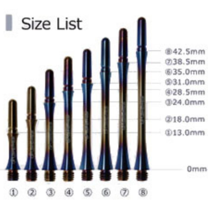 楽天市場】ダーツ シャフト フィット シャフト チタン プレーン