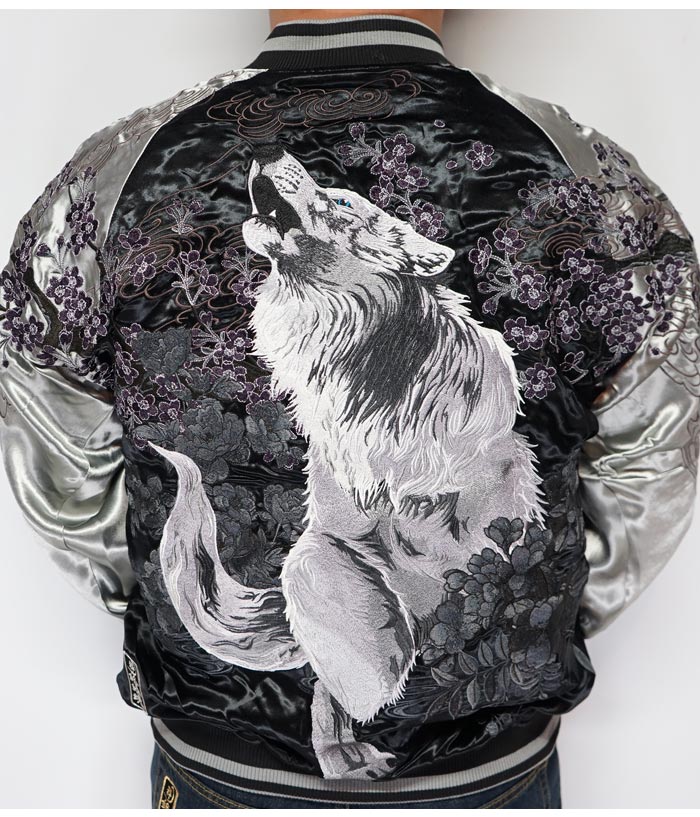 楽天市場】絡繰魂 カラクリダマシイ 和柄 スカジャン メンズ 総刺繍