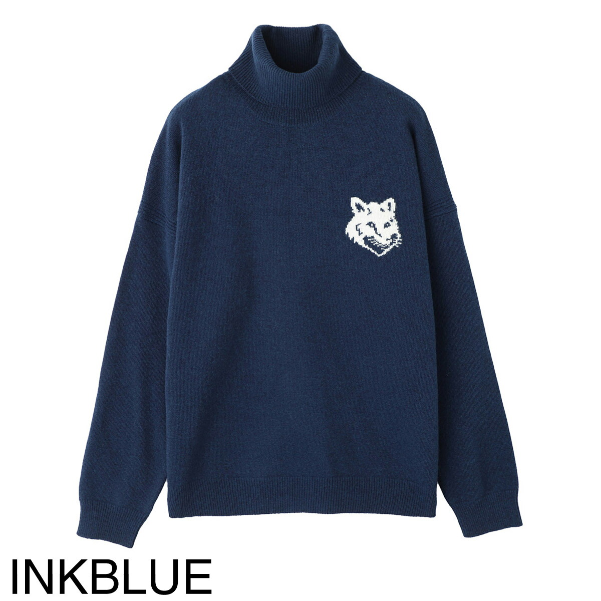 楽天市場】メゾンキツネ MAISON KITSUNE タートルネック ニット メンズ