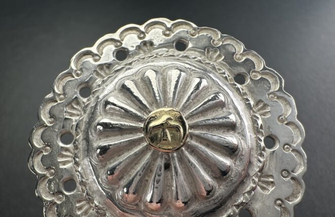 楽天市場】ゴローズ goro's OLD美品 K18付きフラワーコンチョ ※巾着