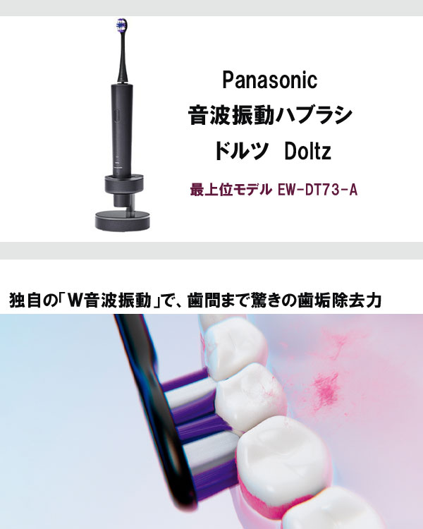 楽天市場】パナソニック 音波振動ハブラシ ドルツ EW-DT73-A 【送料