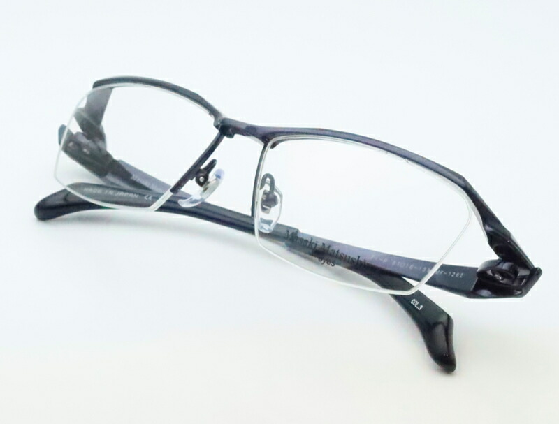 楽天市場】レンズつき マサキマツシマ メガネ MF-1262 3 ネイビー 57