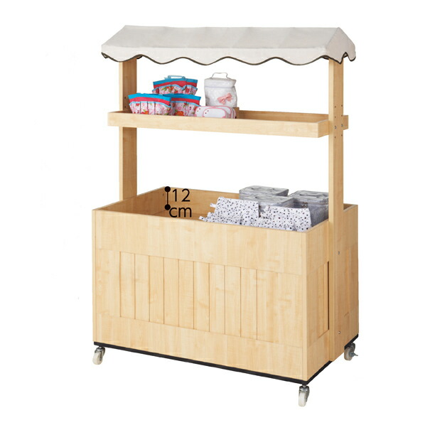 楽天市場】【終売】木製ワゴン屋台タイプエクリュ 新ステージ