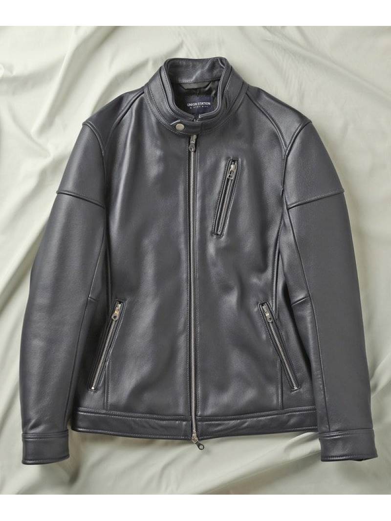 楽天市場】【SALE／50%OFF】シングルライダースレザージャケット UNION