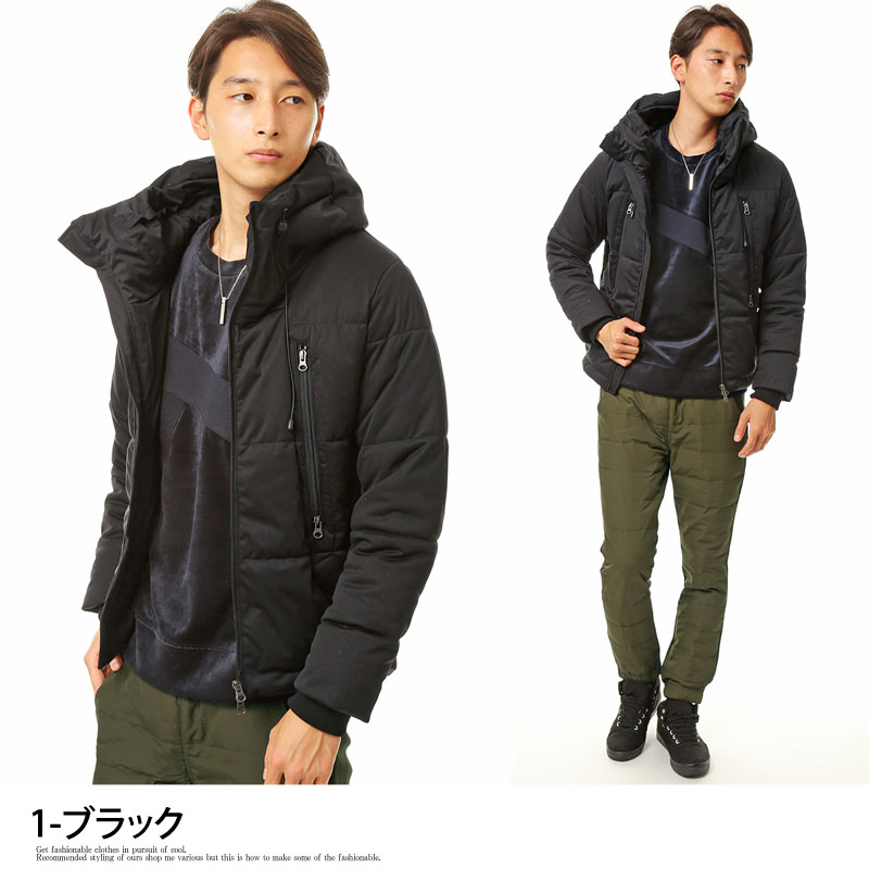 楽天市場】送料無料 マイクロファイバー ダウンジャケット メンズ