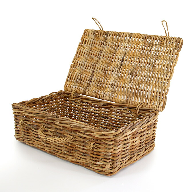 楽天市場】アラログバゲッジバスケット Lラタン トランク バスケット