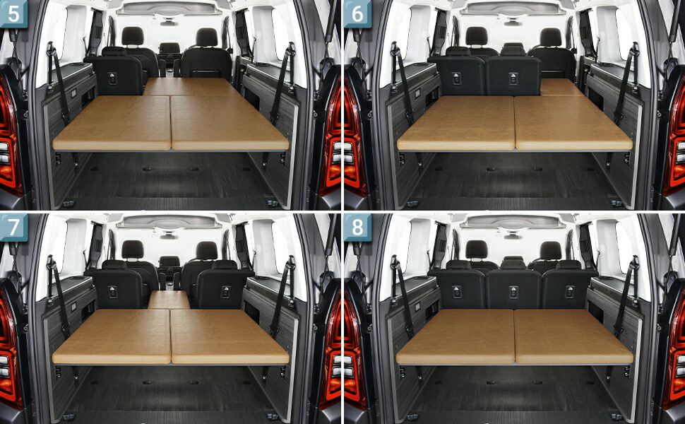 楽天市場】シトロエン ベルランゴ ロング ベッドキットm.flat