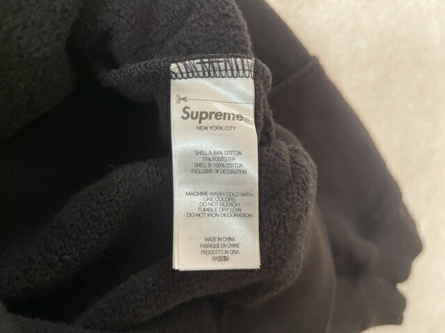 848a【人気のL】シュプリーム コーデュロイロゴ ビッグロゴ パーカー
