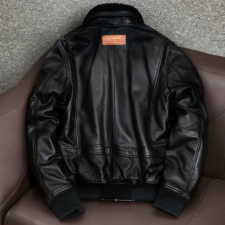 楽天市場】レザージャケット 上品 中綿 ファー襟付き 暖かい 本革 牛革