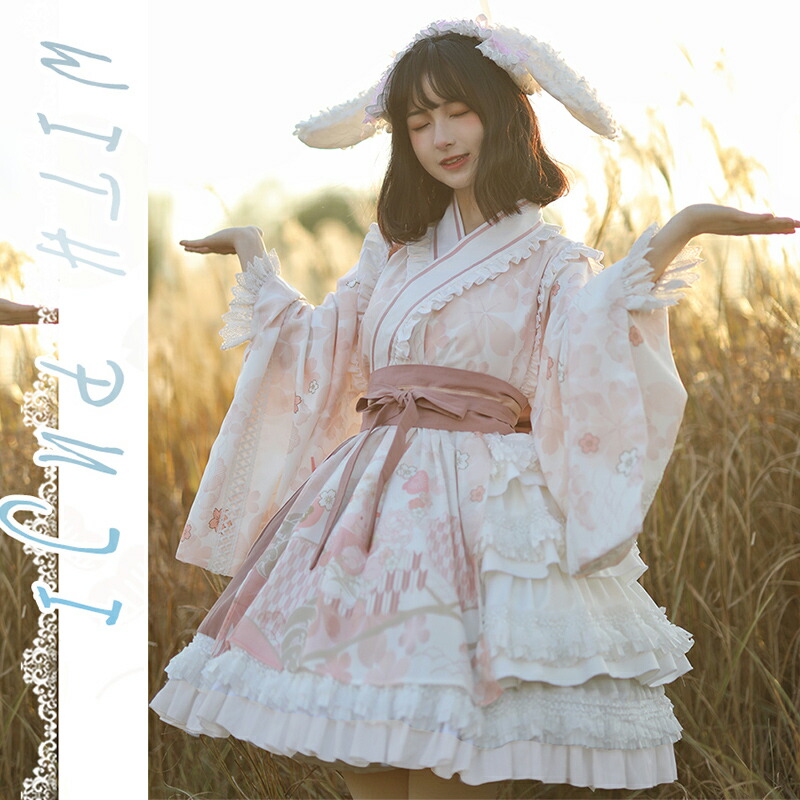 楽天市場】和風 オリジナルデザイン ロリータワンピース ロリータ