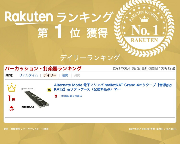 楽天市場】Alternate Mode 電子マリンバ malletKAT Grand 8【with音源