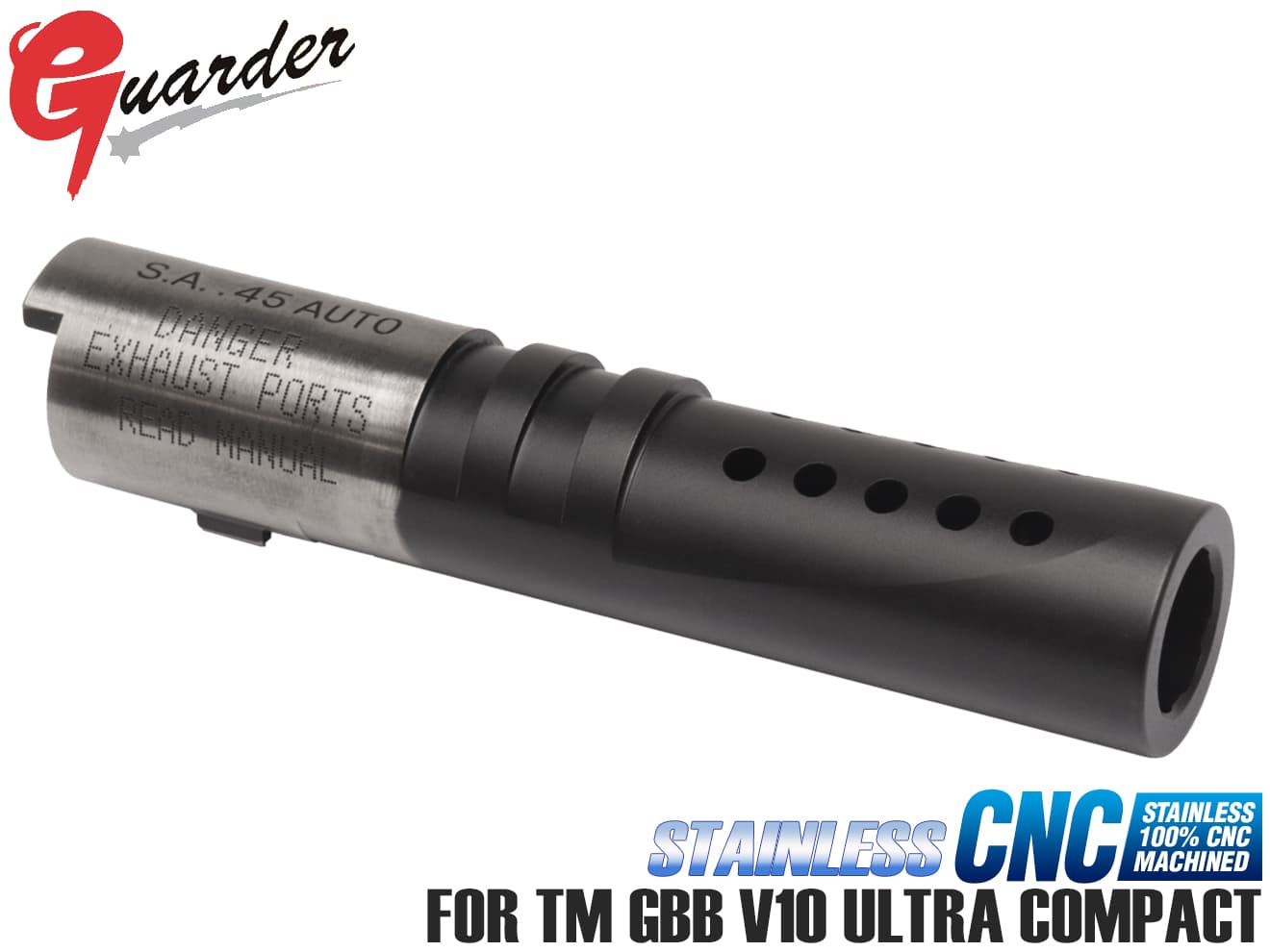 楽天市場】V10-09□GUARDER ステンレスCNC アウターバレル for マルイ