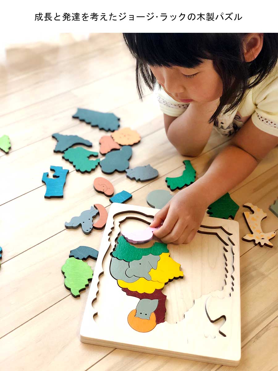 楽天市場】【TOYS】木製2重パズル アフリカ/北極（George Luck）(日本
