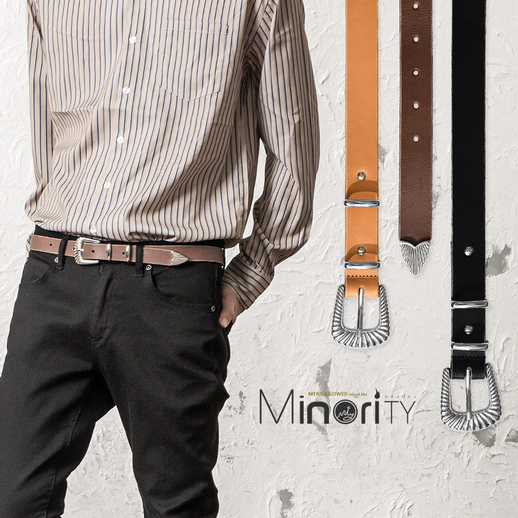 楽天市場】ベルト メンズ おしゃれ ウエスタンベルト ナローベルト