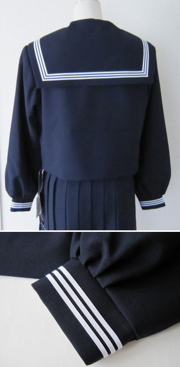 楽天市場】セーラー服上衣 （紺・3本ライン） KANKO カンコー 衿