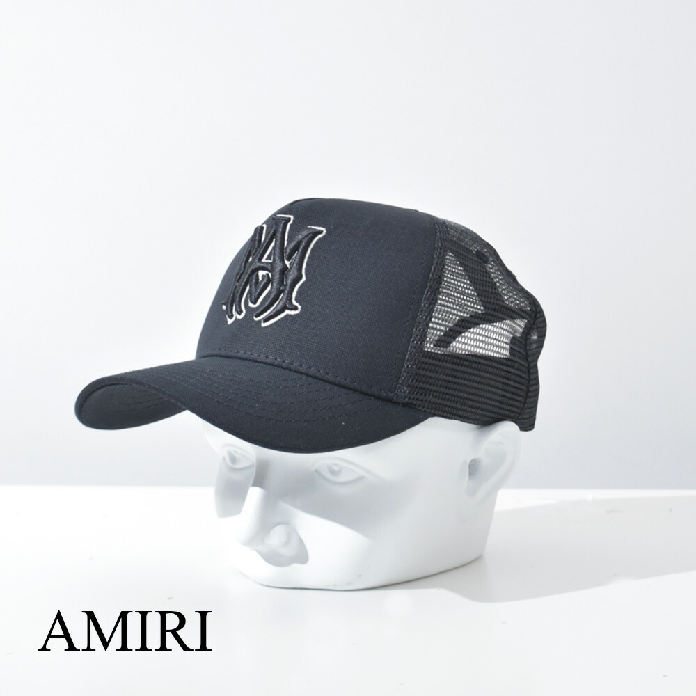 楽天市場】AMIRI アミリ 帽子 キャップ メッシュ ロゴ 黒 ブラック
