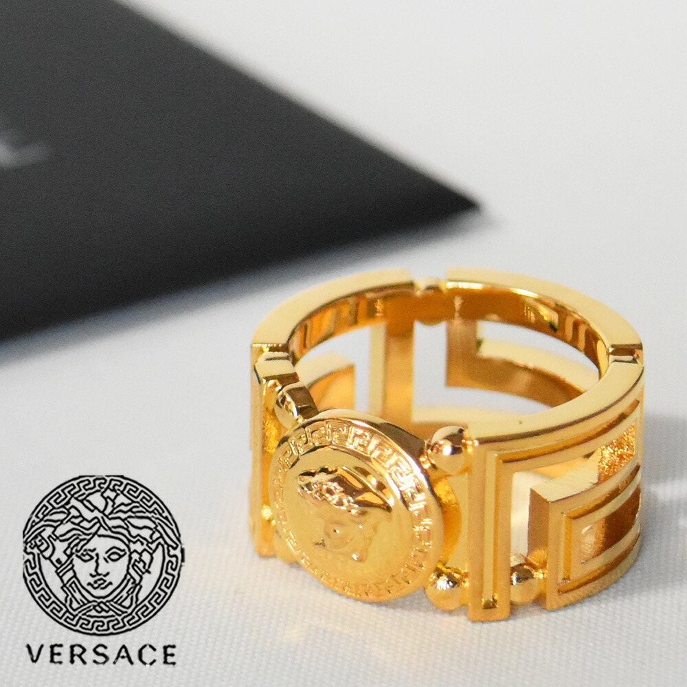 楽天市場】ヴェルサーチ リング 指輪 メデューサ グレカ メンズ