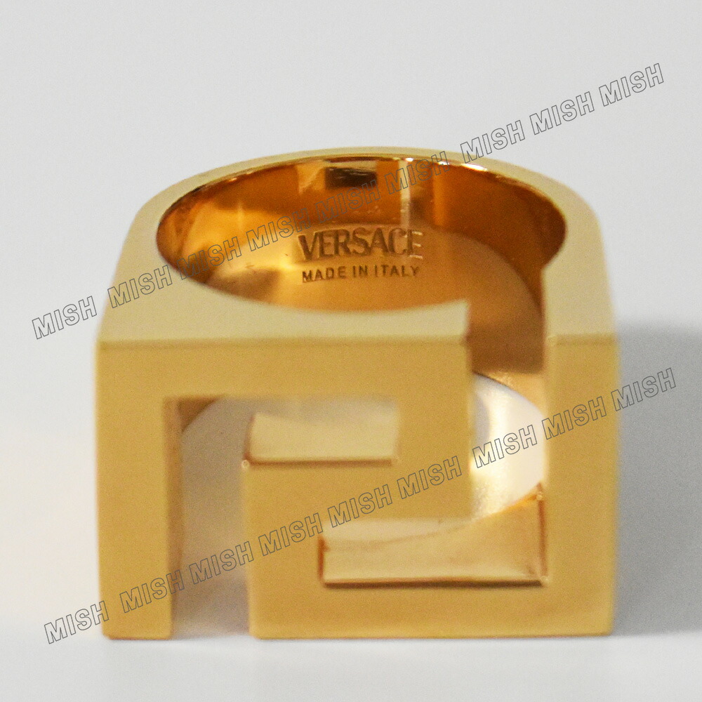 楽天市場】ヴェルサーチ 指輪 リング グレカ ゴールド メンズ 大きめ