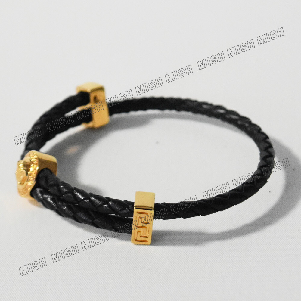 楽天市場】ヴェルサーチ ブレスレット レザー メデューサ グレカ