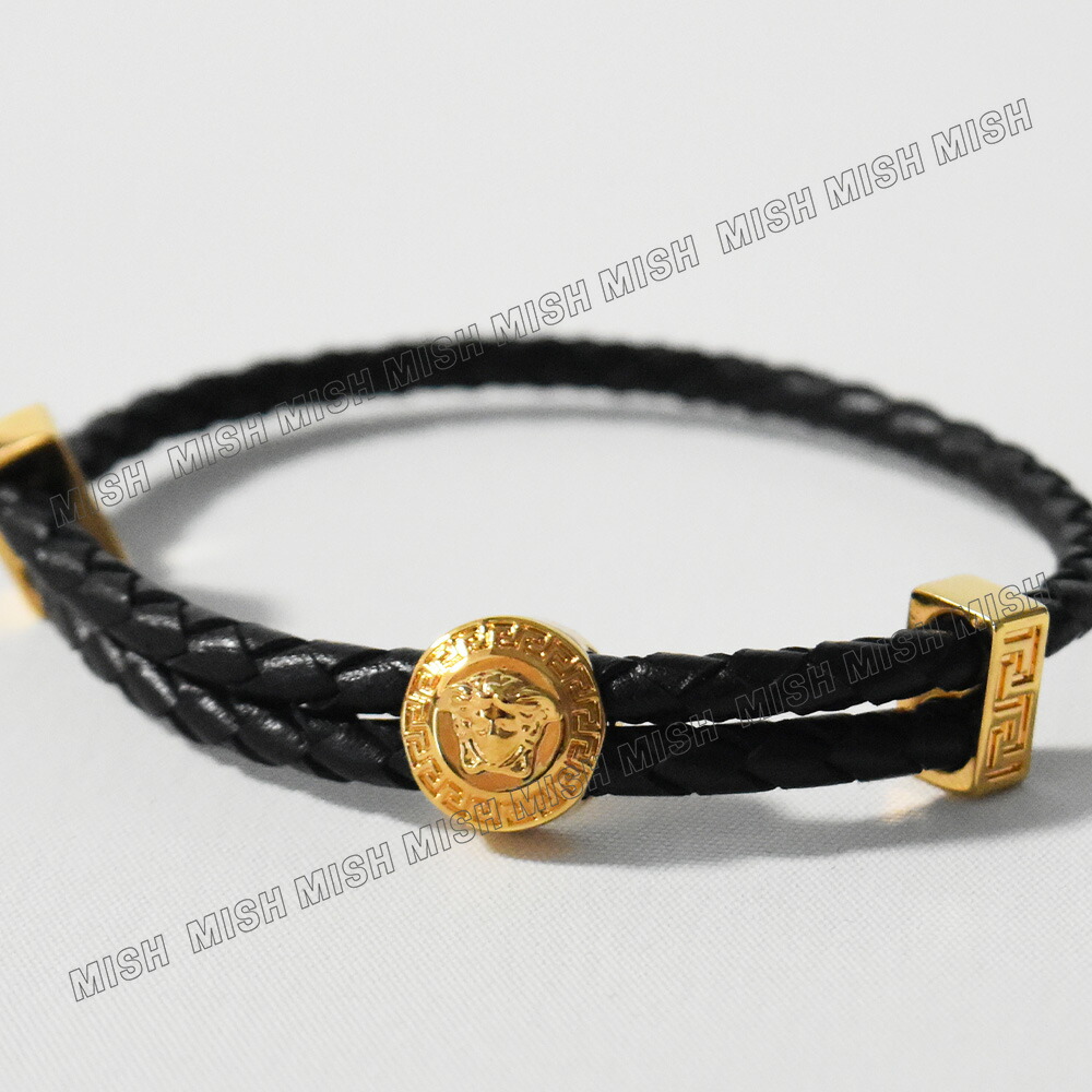 楽天市場】ヴェルサーチ ブレスレット レザー メデューサ グレカ